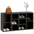 Shoe Bench High Gloss Grey 103x30x55 cm Engineered Wood