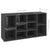 Shoe Bench High Gloss Grey 103x30x55 cm Engineered Wood