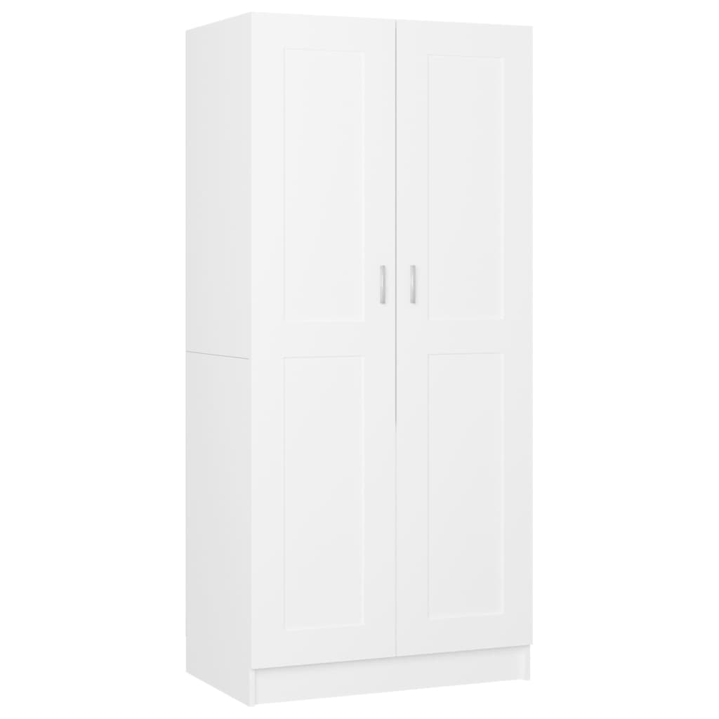 Wardrobe White 82.5x51.5x180 cm Engineered Wood
