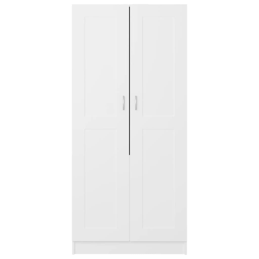 Wardrobe White 82.5x51.5x180 cm Engineered Wood