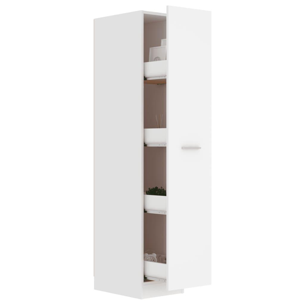 Apothecary Cabinet White 30x42.5x150 cm Engineered Wood