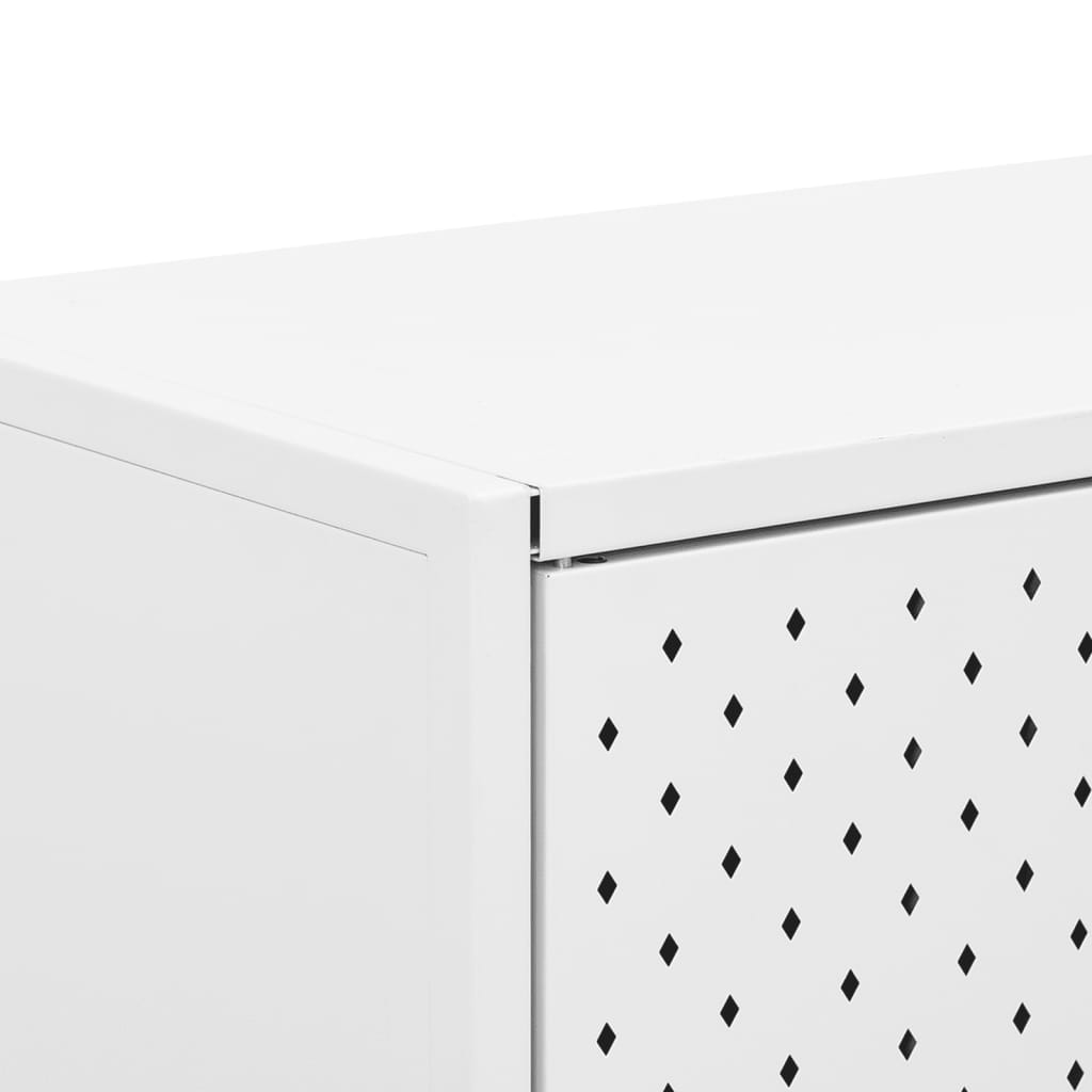 Sideboard White 105x35x75 cm Steel