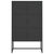 Highboard Black 80x35x135 cm Steel