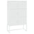 Highboard White 80x35x135 cm Steel