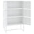 Highboard White 80x35x135 cm Steel