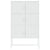 Highboard White 80x35x135 cm Steel