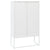 Highboard White 80x35x135 cm Steel