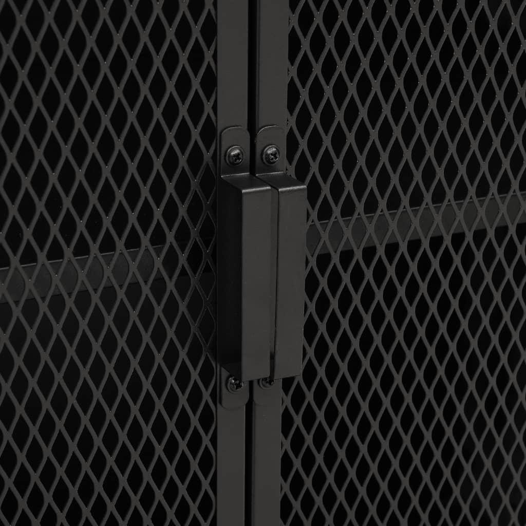 Storage Cabinet Grey 72x36x82 cm Metal and MDF