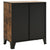 Storage Cabinet Rustic Brown 72x36x82 cm Metal and MDF