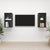 Wall-mounted TV Cabinets 2 pcs Grey Engineered Wood