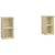 TV Cabinets 2 pcs Sonoma Oak 72x35x36.5 cm Engineered Wood