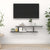 Wall-Mounted TV Shelf Grey 125x18x23 cm Engineered Wood