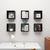 Wall Cube Shelves 6 pcs Black 30x15x30 cm