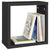 Wall Cube Shelves 6 pcs Black 30x15x30 cm