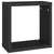 Wall Cube Shelves 6 pcs Black 30x15x30 cm