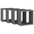 Wall Cube Shelves 4 pcs Grey 30x15x30 cm