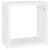 Wall Cube Shelves 4 pcs White and Sonoma Oak 30x15x30 cm