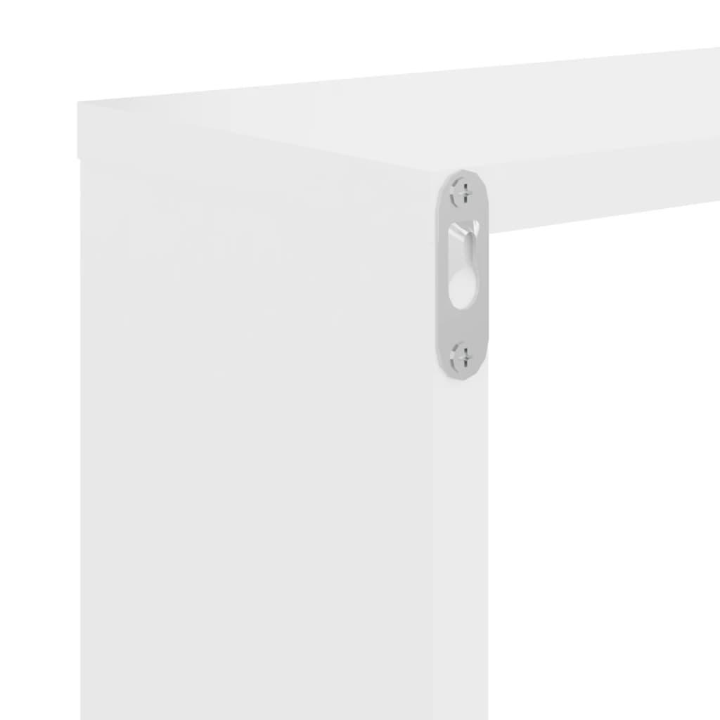 Wall Cube Shelves 4 pcs White 26x15x26 cm