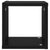 Wall Cube Shelves 4 pcs Black 22x15x22 cm
