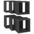 Wall Cube Shelves 6 pcs Grey 22x15x22 cm