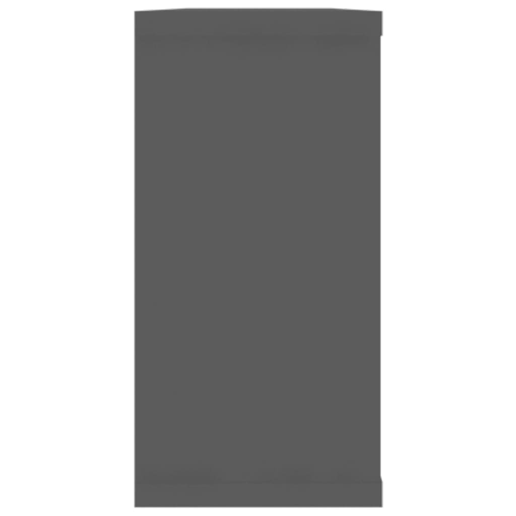 Wall Cube Shelves 6 pcs Grey 100x15x30 cm Engineered Wood