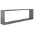 Wall Cube Shelves 4 pcs High Gloss Grey 100x15x30 cm Engineered Wood