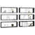 Wall Cube Shelves 6 pcs Black 80x15x26.5 cm Engineered Wood