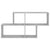 Wall Shelf Concrete Grey 100x18x53 cm Engineered Wood