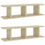 Wall Shelves 2 pcs Sonoma Oak 78x18x20 cm Engineered Wood