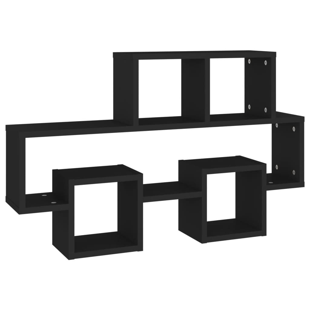 Car-shaped Wall Shelf Black 82x15x51 cm Engineered Wood