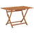 Folding Garden Table 120x70x75 cm Solid Eucalyptus Wood