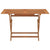 Folding Garden Table 120x70x75 cm Solid Eucalyptus Wood