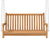 Swing Bench Solid Teak Wood 114x60x64 cm