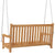Swing Bench Solid Teak Wood 114x60x64 cm