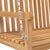 Swing Bench Solid Teak Wood 114x60x64 cm