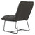 Leisure Chair with Metal Frame Dark Grey Velvet