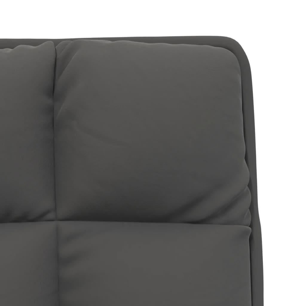 Leisure Chair with Metal Frame Dark Grey Velvet