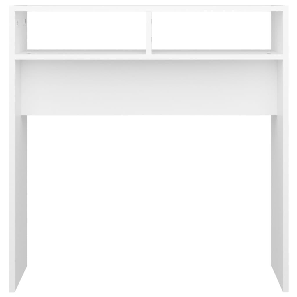 Console Table White 78x30x80 cm Engineered Wood