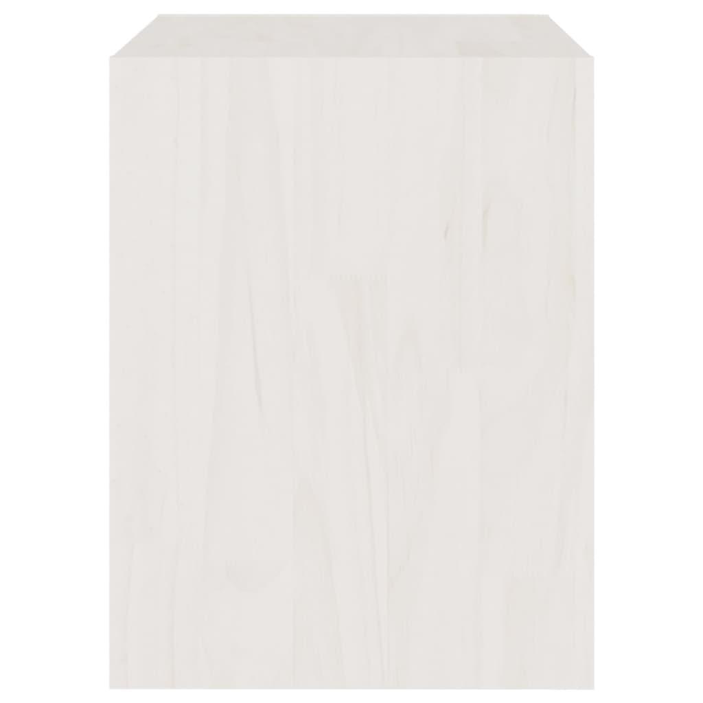 Bedside Cabinets 2 pcs White 40x30.5x40 cm Solid Pinewood