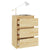 Bedside Cabinets 2 pcs 40x29.5x64 cm Solid Pine Wood