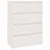 Side Cabinet White 60x36x84 cm Solid Pinewood