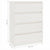 Side Cabinet White 60x36x84 cm Solid Pinewood
