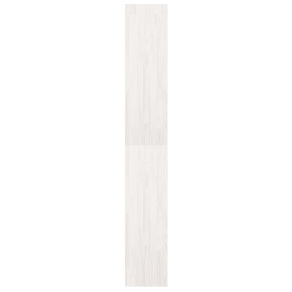 Book Cabinet/Room Divider White 40x30x199 cm Solid Pinewood