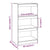 Book Cabinet/Room Divider Grey 60x30x103.5 cm Solid Wood Pine