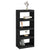 Book Cabinet/Room Divider Black 60x30x135.5 cm Solid Wood Pine