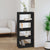 Book Cabinet/Room Divider Black 60x30x135.5 cm Solid Wood Pine