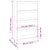 Book Cabinet/Room Divider White 80x30x135.5 cm Solid Wood Pine