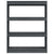 Book Cabinet/Room Divider Grey 100x30x103 cm Solid Pinewood