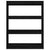 Book Cabinet/Room Divider Black 100x30x103 cm Solid Pinewood