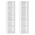 Shoe Cabinets 2 pcs White 27.5x27x102 cm Engineered Wood